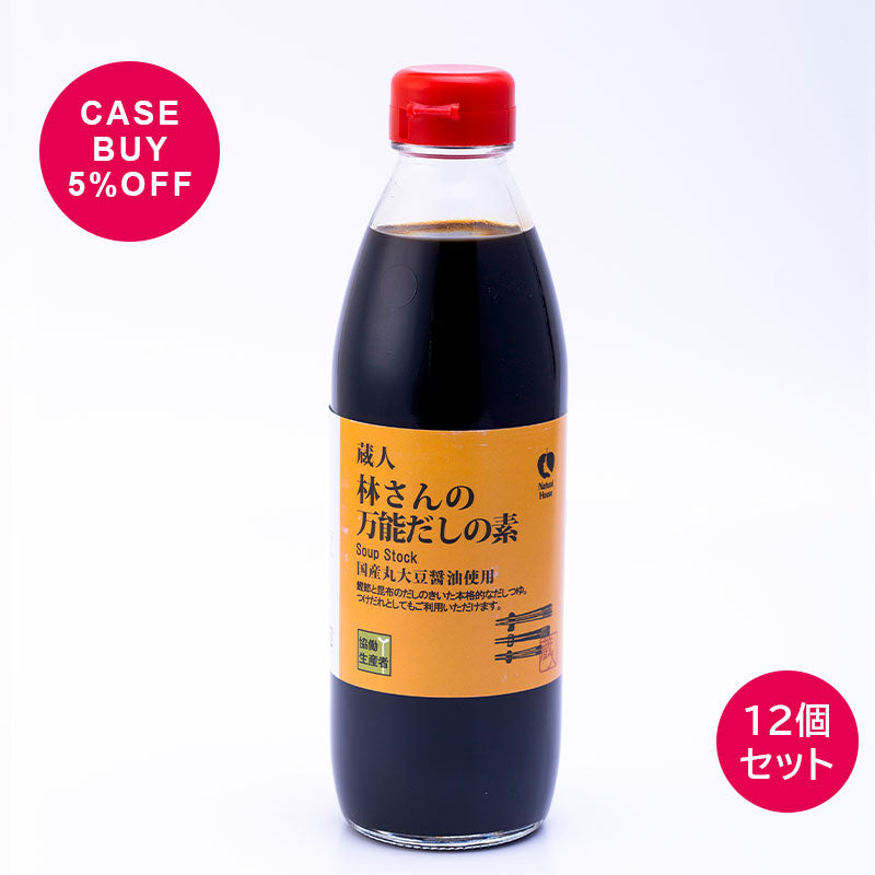 CaseBuy NH林さんの万能だしの素500mL12個セット