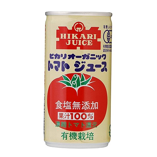 ヒカリ オーガニックトマトジュース無塩 190g