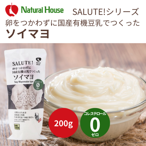 Soy mayonnaise made from domestically produced organic soy milk without eggs [Cholesterol-free] 