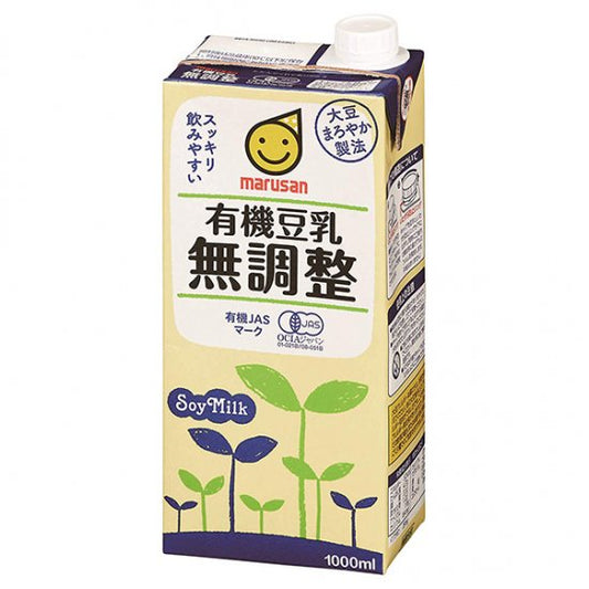 Organic unsweetened soy milk 1L 