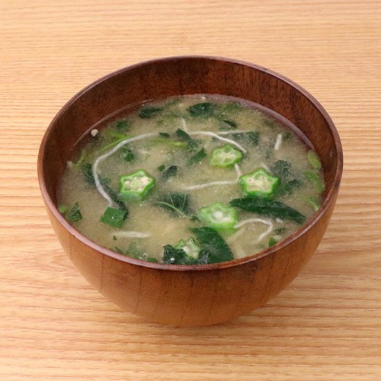 Sticky vegetable miso soup 