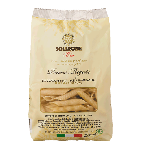 Sol Leone Bio Organic Bronze Dice Penne Rigate 