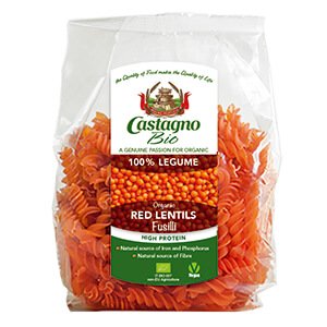 ORG Red Lentil Fusilli 