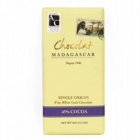 [Refrigerated] Chocolat Madagascar White Gold Chocolate 45% (shipped refrigerated only during the summer) 